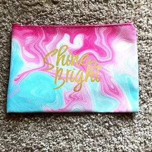 NWOT Marbled Cosmetic Bag